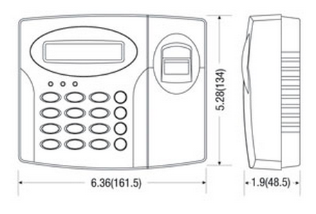 FINGER007SRB Dimensions